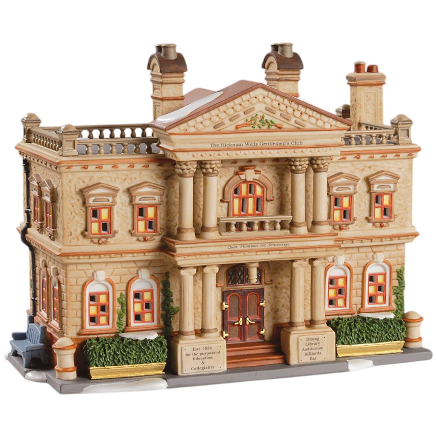 Dickens Village Hickman Wells Gentlemen's Club - With Box Bx375 by Department 56-1