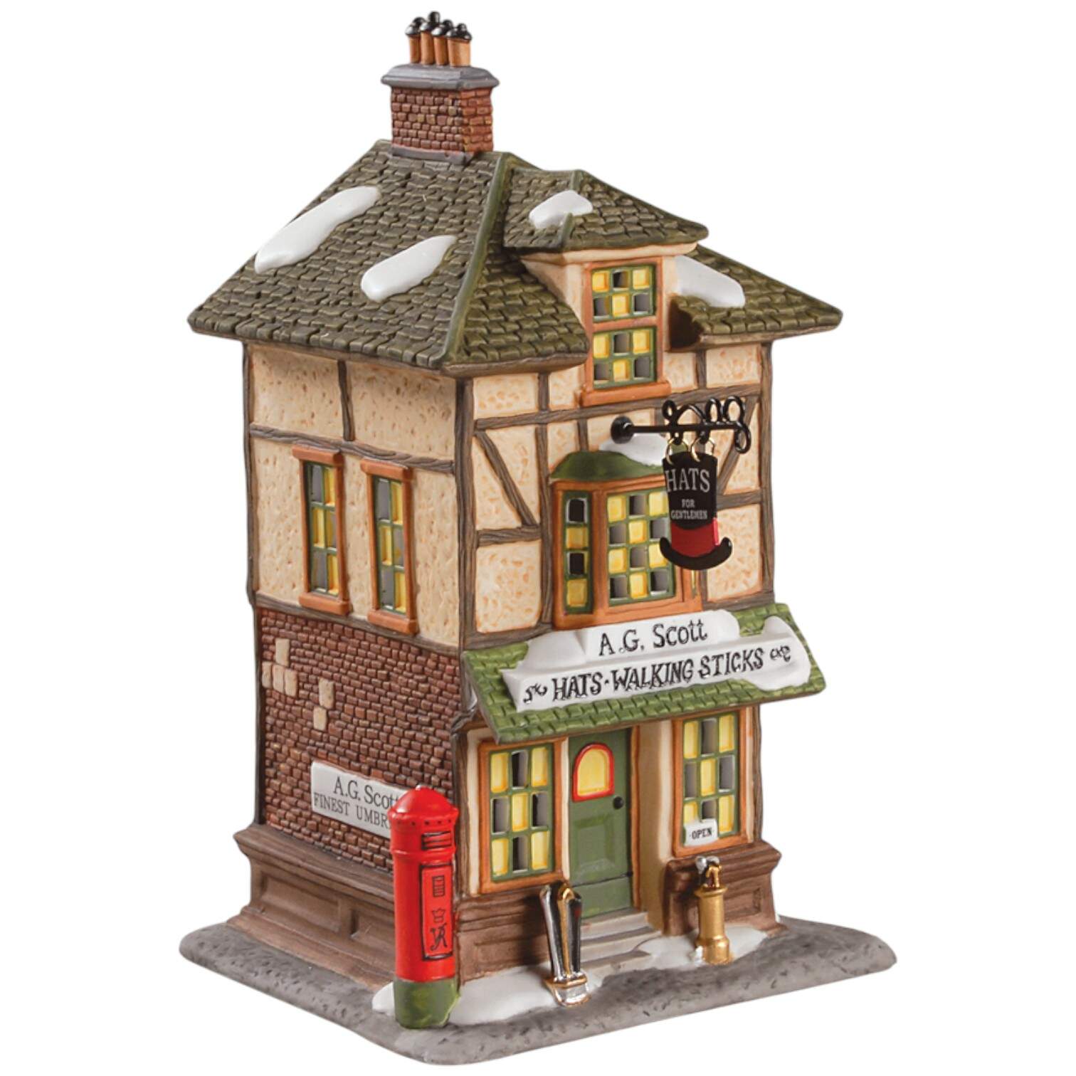 Dickens Village A G Scott Hats & Walking Sticks - Bx361 With Box by Department 56-1