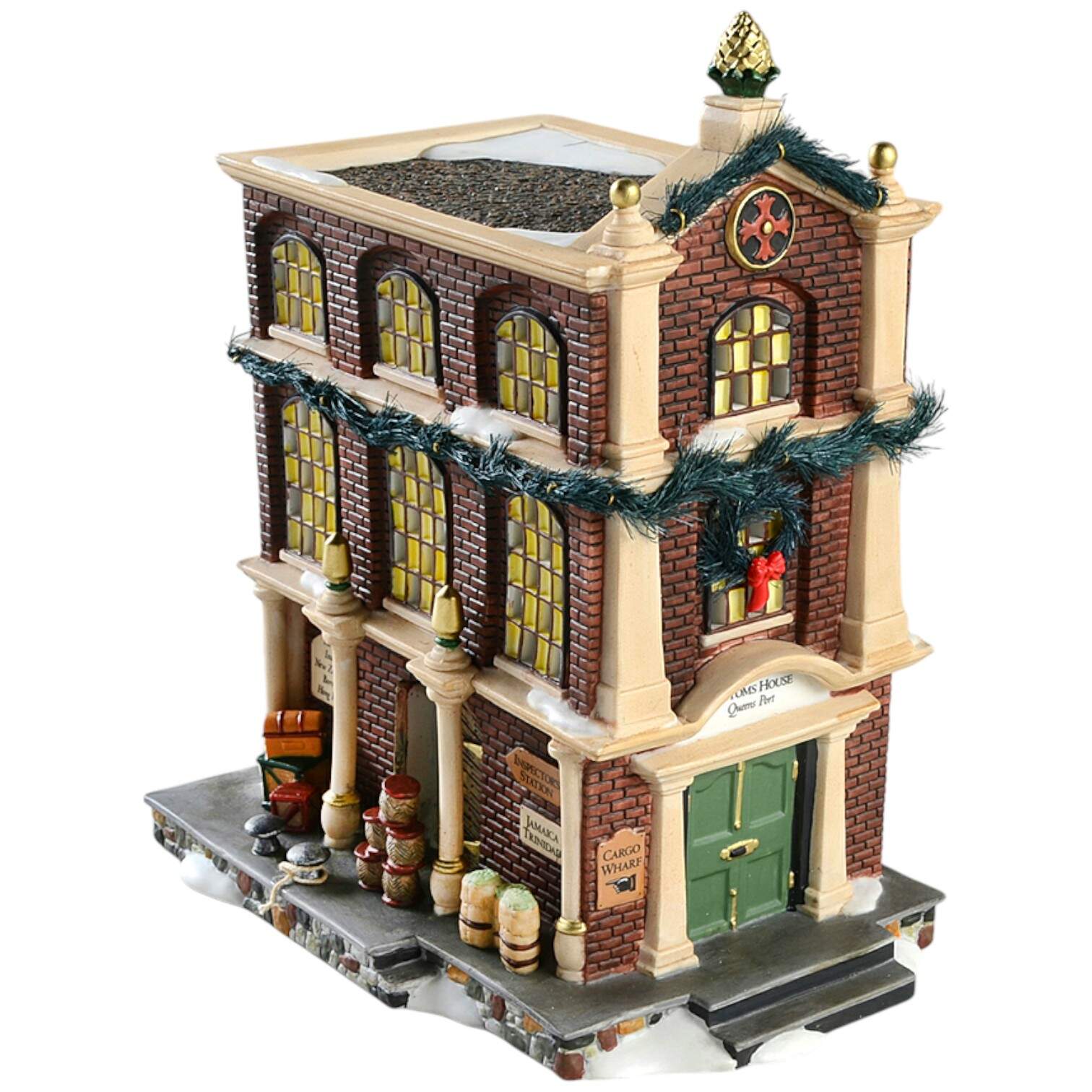 Dickens Village Customs House, Queens Port - With Box Bx332 by Department 56-1
