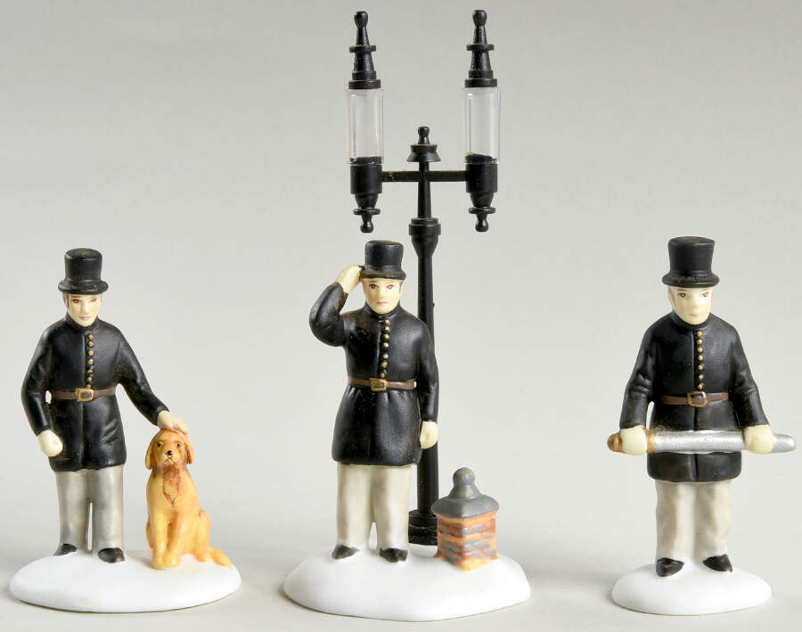 Dickens Village Constables-Set Of 3 - Boxed by Department 56-1