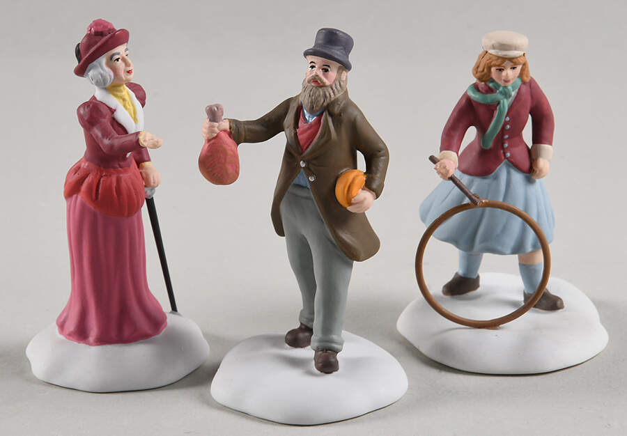Dickens Village Friends & Neighbors - Set Of 3 - With Box Bx873 by Department 56-1