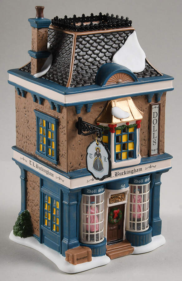 Dickens Village Tl Buckingham Doll Shop - With Box Bx869 by Department 56-1