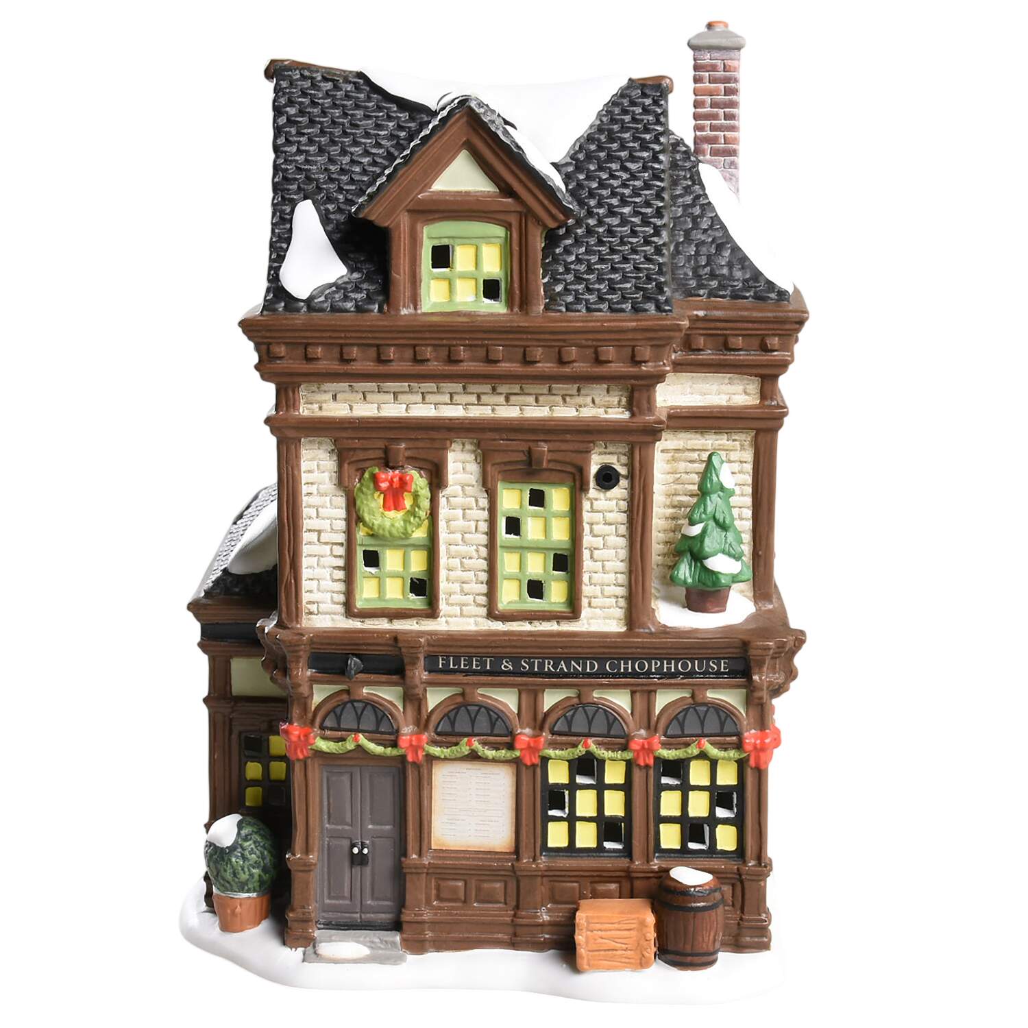 Dickens Village Fleet & Strand Chophouse-Platinum Key - With Box Bx876 by Department 56-1