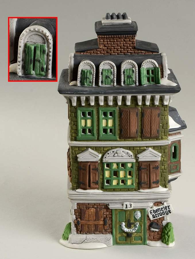Dickens Village Flat Of Ebenezer Scrooge-Open Shutter - No Box by Department 56-1