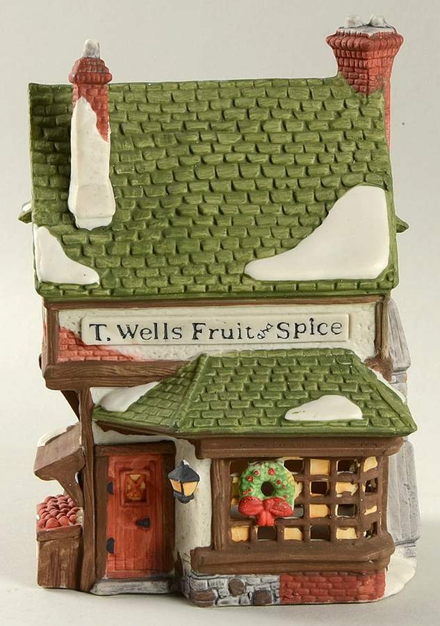 Dickens Village T Wells Fruit & Spice Shop - Boxed by Department 56-1