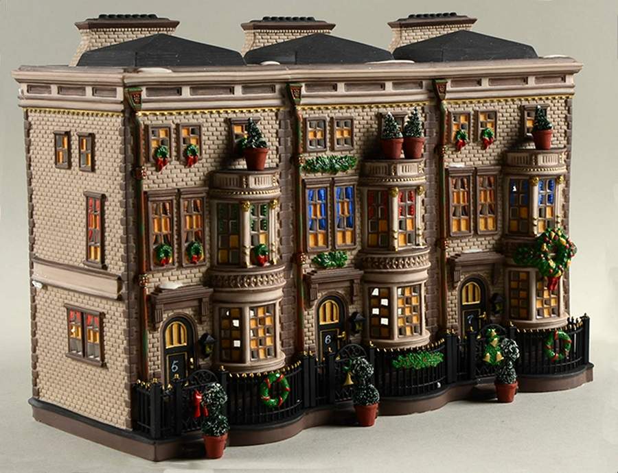 Dickens Village Mulberrie Court Brownstones - Boxed by Department 56-1