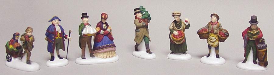 Dickens Village Manchester Square Figures - No Box Nb92e by Department 56-1