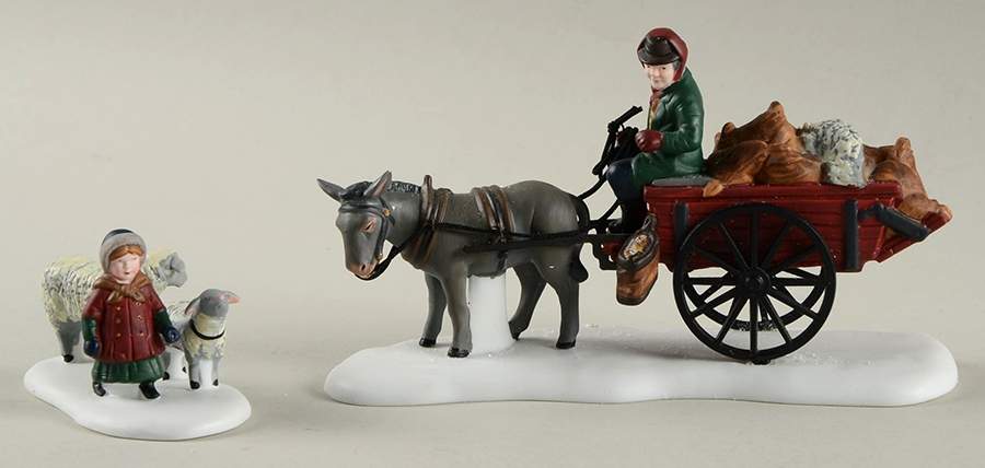Dickens Village Bringing Fleeces To Mill-Set Of 2 - Boxed by Department 56-1