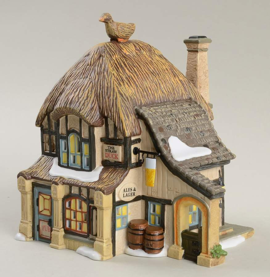 Dickens Village Straw Duck Pub - With Box Bx681 by Department 56-1