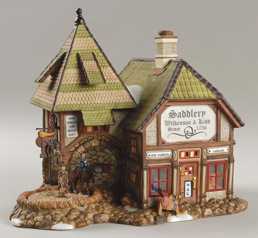 Dickens Village Wilkenson & Kidd Saddlery - With Box Bx348 by Department 56-1