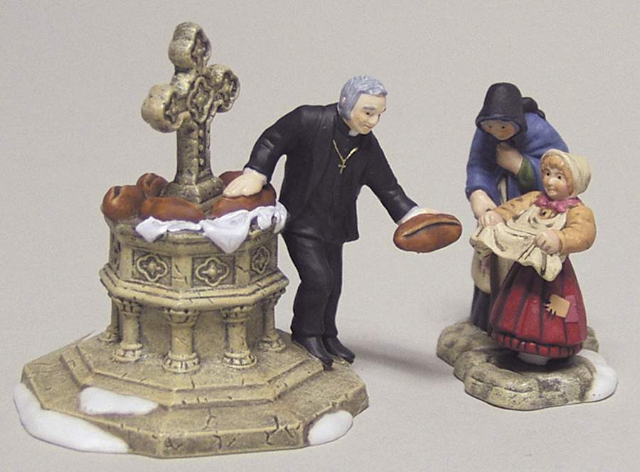 Dickens Village The Charitable Vicar-Set Of 2 - Nb330, No Box by Department 56-1