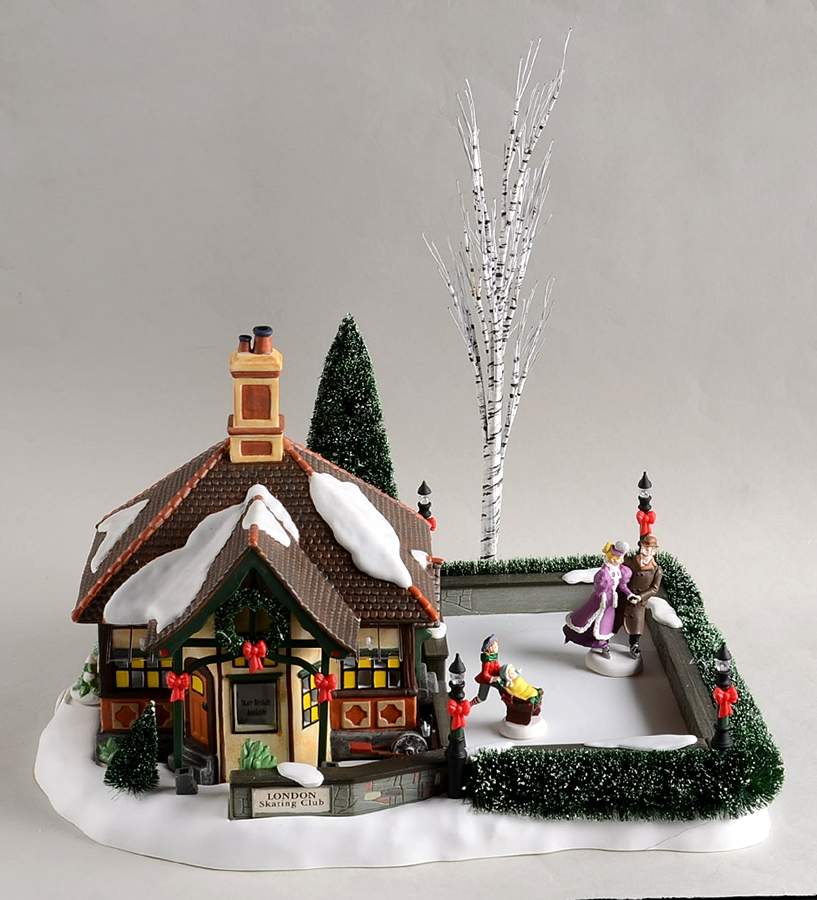 Dickens Village London Skating Club - Boxed by Department 56-1