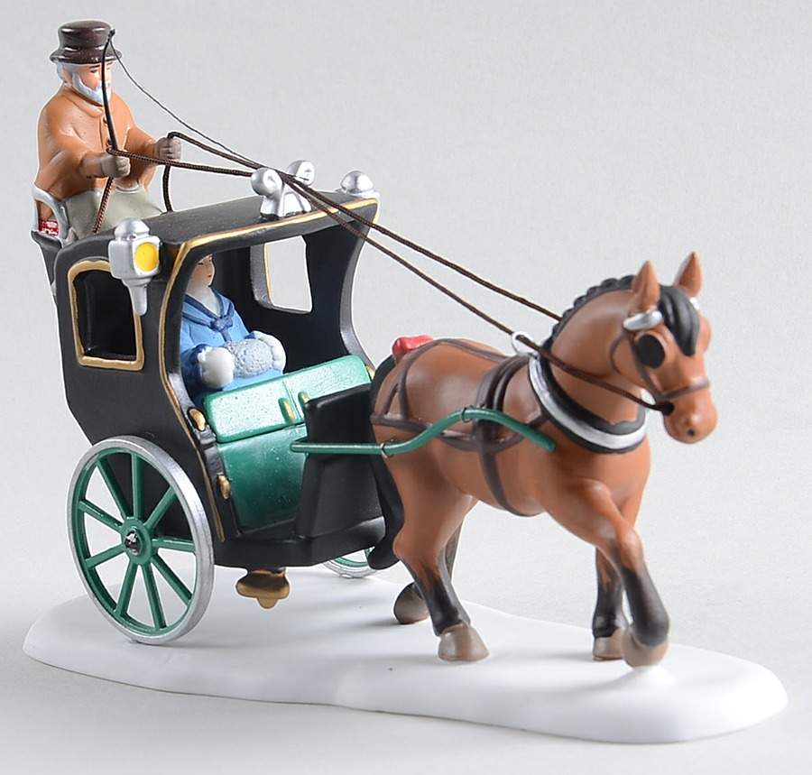 Dickens Village Holiday Cab Ride - With Box Bx753 by Department 56-1