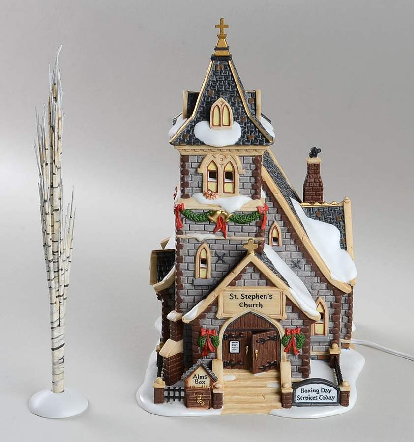 A Victorian Christmas-Dicken's Village St. Stephen's Church - Boxed by Department 56-1