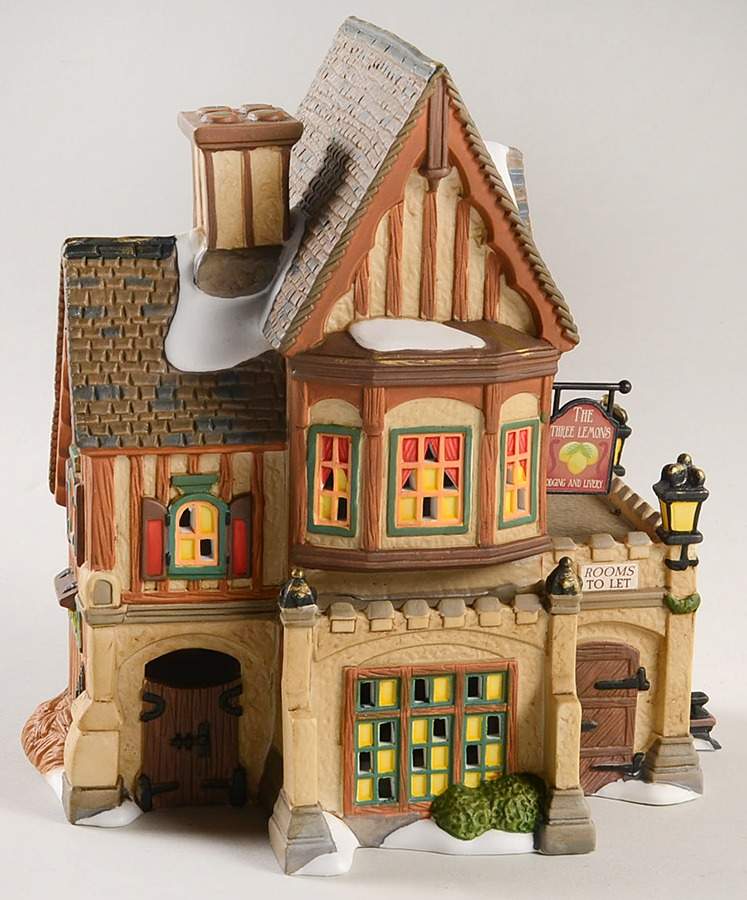 Dickens Village The Three Lemons Inn - With Box Bx773 by Department 56-1