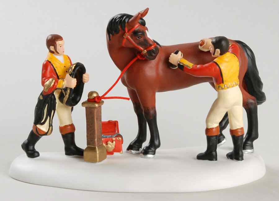 Dickens Village Tending The Royal Horses - Boxed by Department 56-1