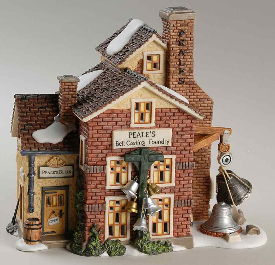Dickens Village Peale's Bell Casting - With Box Bx347 by Department 56-1