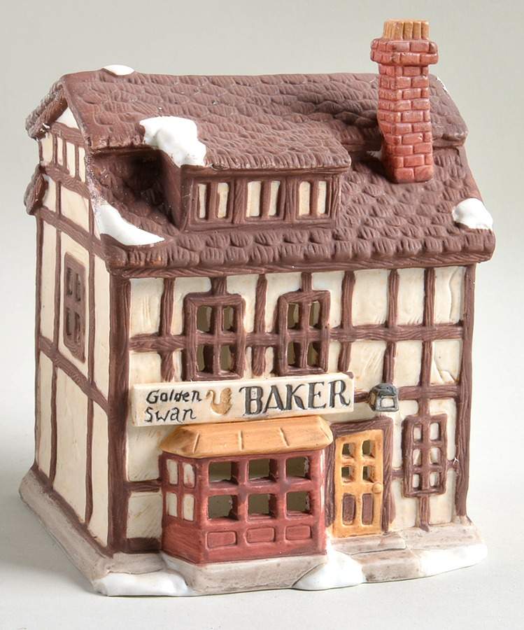 Dickens Village Golden Swan Baker - No Box by Department 56-1