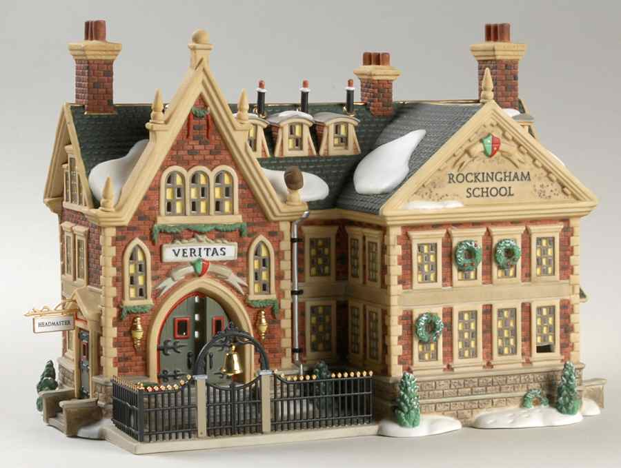 Dickens Village Rockingham School - With Box Bx412 by Department 56-1