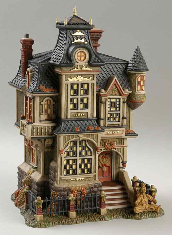 All Hallow's Eve-Dicken's Village Barleycorn Manor - Boxed by Department 56-1