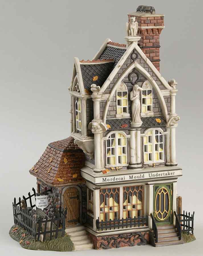 All Hallow's Eve-Dicken's Village Mordecai Mold Undertaker - Boxed by Department 56-1