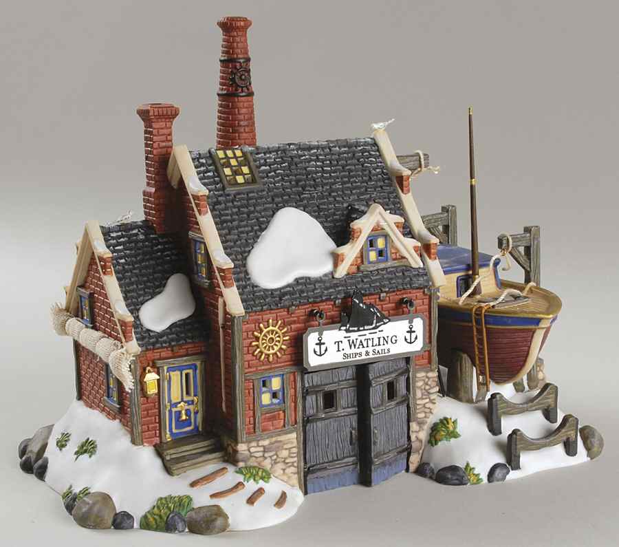 Dickens Village T Watling Ships & Sails - With Box Bx357 by Department 56-1