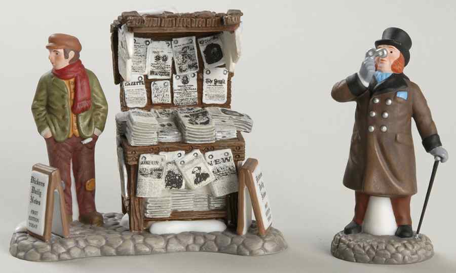 Dickens Village London Newspaper Stand-Set Of 2 - Boxed by Department 56-1