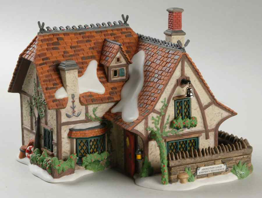 Dickens Village Abington Lockkeeper's Residence - 409 With Box by Department 56-1