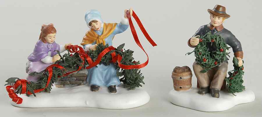 A Victorian Christmas-Dicken's Village Decorating With Holiday Greenery - No Box by Department 56-1