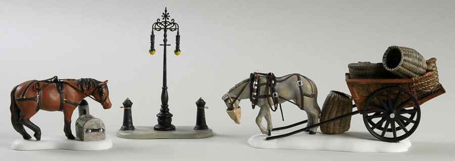 Dickens Village Horses At The Lampguard-Set Of 3 - Boxed by Department 56-1