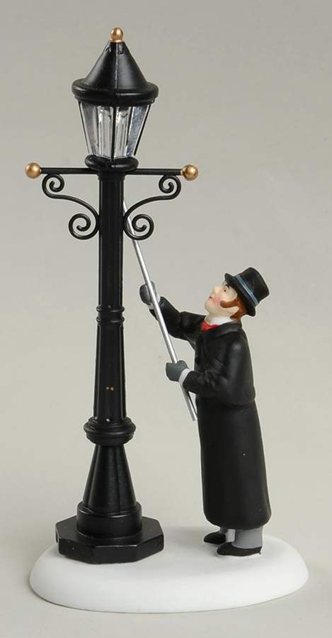 Dickens Village Lighting The Lane - With Box Bx713 by Department 56-1