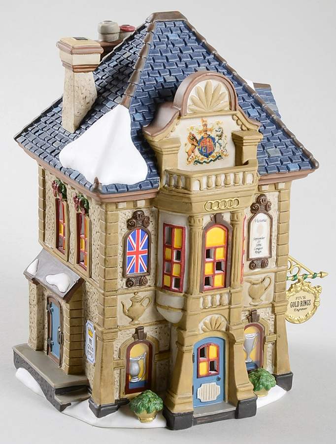 Twelfth Night - Dickens' Village Five Gold Rings Engraver - No Box by Department 56-1