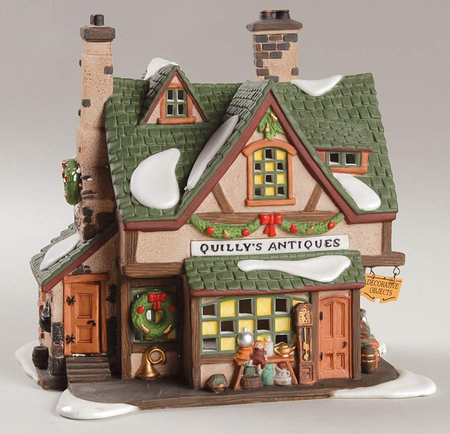 Dickens Village Quilly's Antiques - With Box Bx374 by Department 56-1