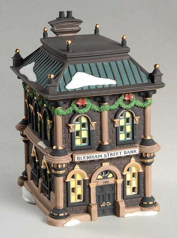 Dickens Village Blenham Street Bank - No Box by Department 56-1