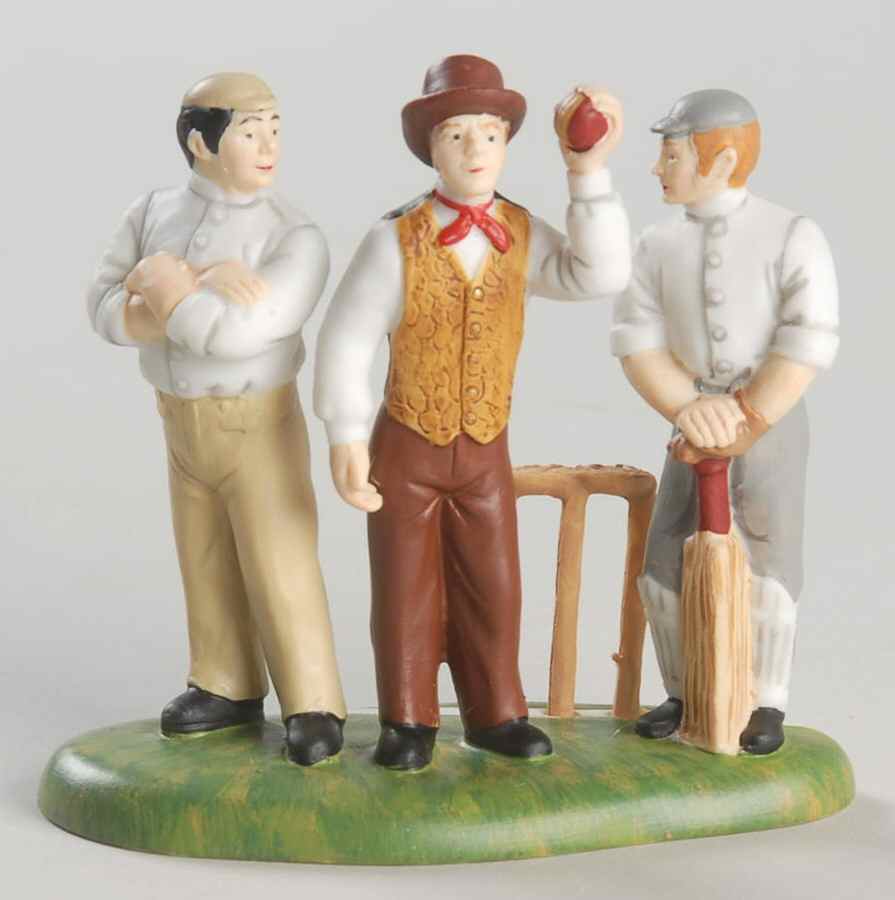 Dickens Village Awaiting The Umpire's Call - With Box Bx 628 by Department 56-1