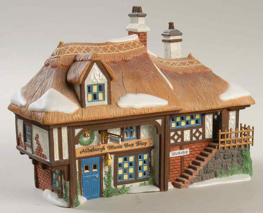 Dickens Village Aldeburgh Music Box Shop-Musical - No Box by Department 56-1