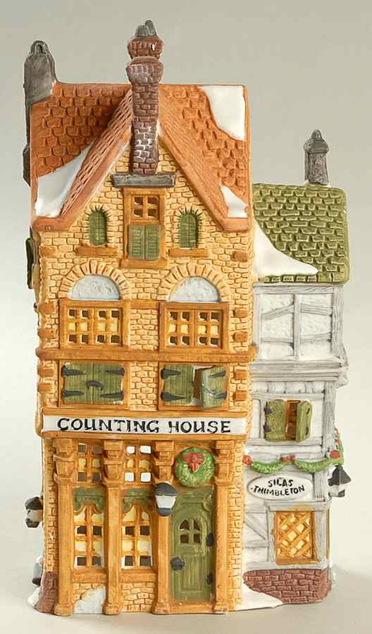 Dickens Village Silas Thimbleton Barrister-Counting Hous - Boxed by Department 56-1