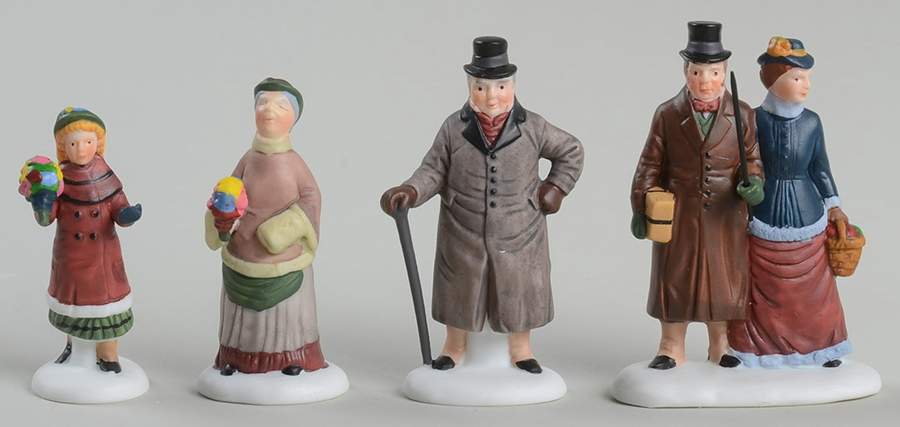 Dickens Village Chelsea Lane Shoppers-Set Of 4 - Boxed by Department 56-1