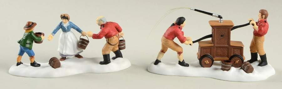 New England Village Volunteer Firefighters - Boxed by Department 56-1