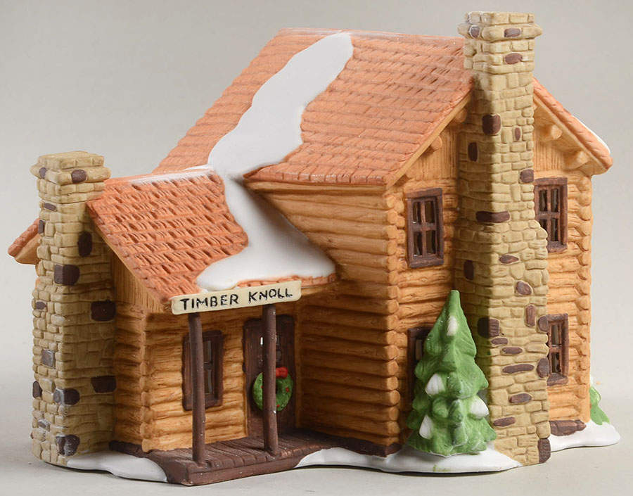 New England Village Timber Knoll Log Cabin - Boxed by Department 56-1