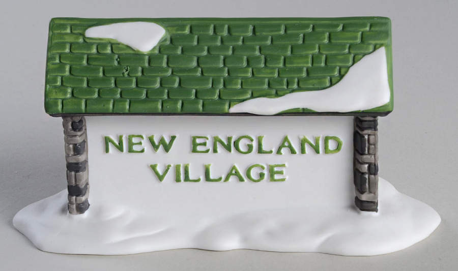 New England Village New England Village Sign - No Box by Department 56-1