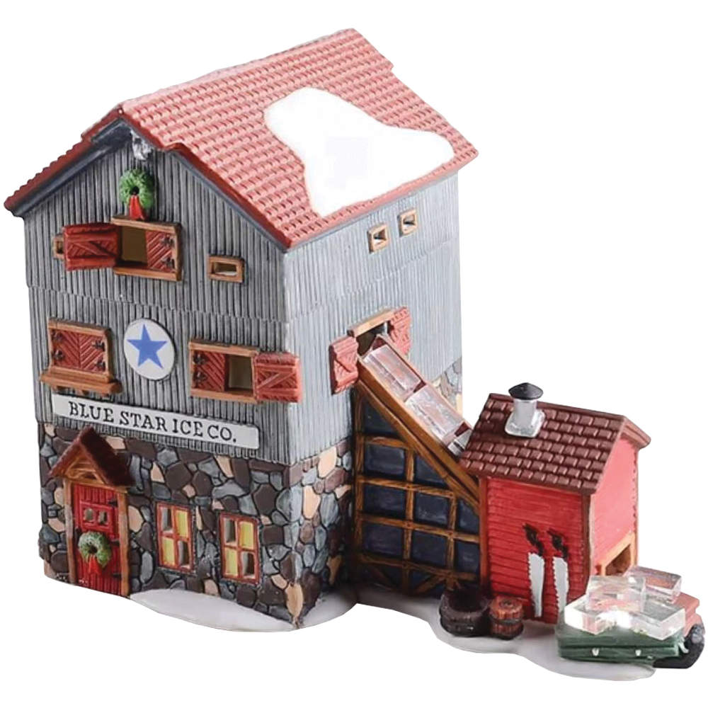 New England Village Blue Star Ice Co. - Boxed by Department 56-1