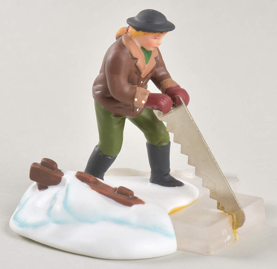 New England Village Man With Saw - No Box by Department 56-1