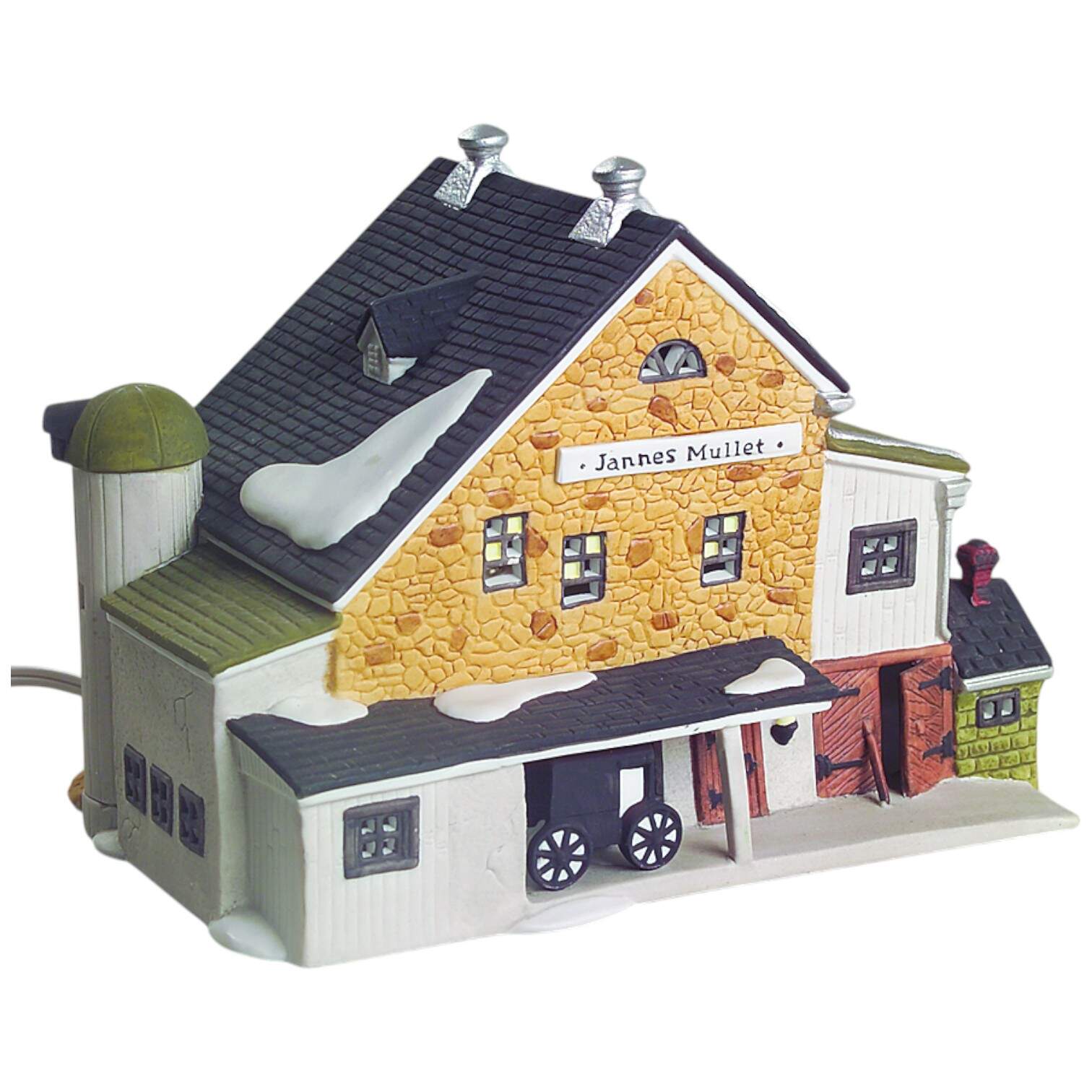 New England Village Jannes Mullet Amish Barn - Boxed by Department 56-1