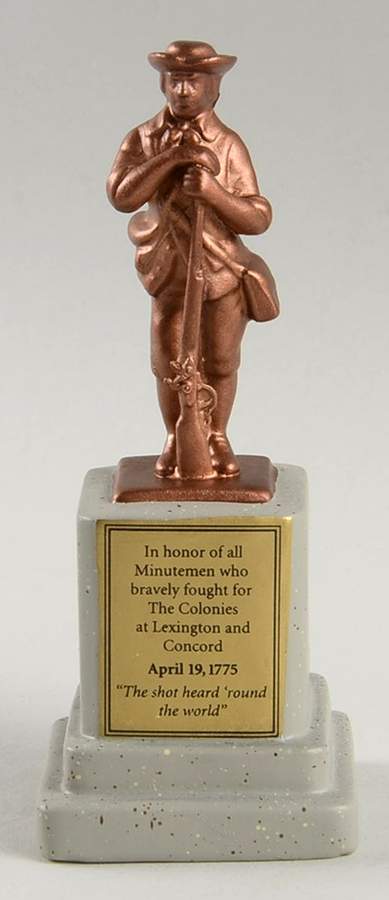 New England Village Minuteman Statue - Boxed by Department 56-1