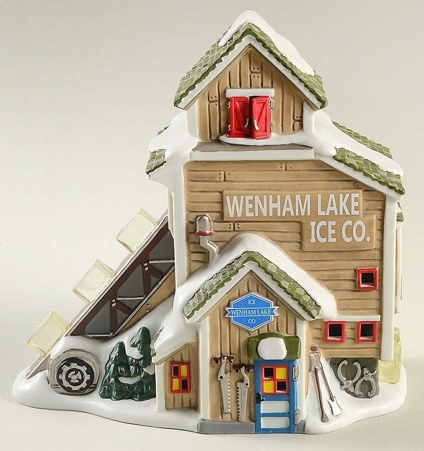 New England Village Wenham Lake Ice Company - No Box by Department 56-1