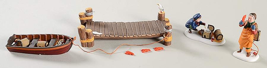New England Village Lobster Trappers - Boxed by Department 56-1
