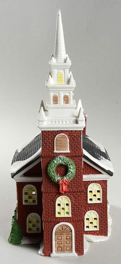 New England Village Old North Church - No Box by Department 56-1