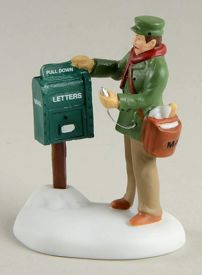 New England Village Collecting The Mail - Boxed by Department 56-1