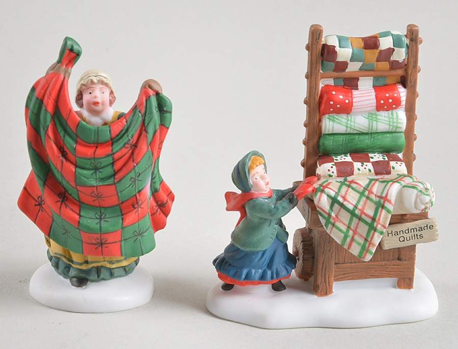 New England Village Christmas Bazaar-Handmade Quilts - Boxed by Department 56-1